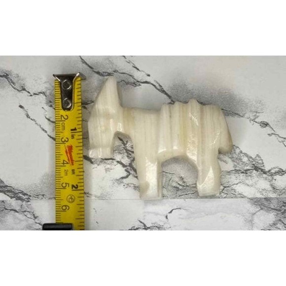 Vintage natural hand carved Agate & Oynx burro family (Mexico) - Picture 7 of 9